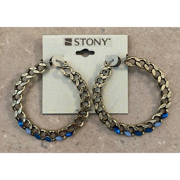 Stony Hoop Earrings - Picture 5 of 7